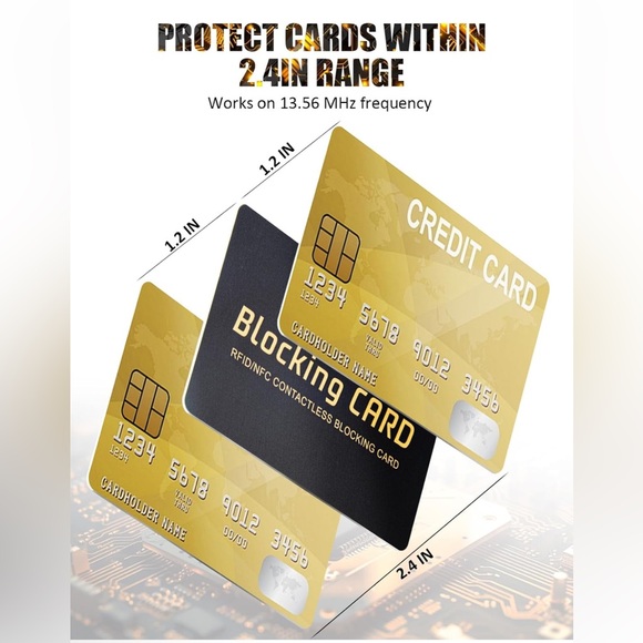 RFID Blocking Card | Contactless Credit Card Protector | Anti-Skimming Insert - Picture 4 of 4